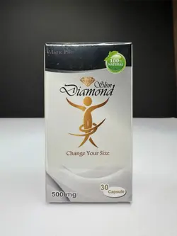 قرص لاغری دیاموند اسلیم سیلور Diamond Slim Silver | چربی‌سوز نسل جدید، کاهش اشتها و افزایش متابولیسم – ۳۰ عددی اصل و اورجینال