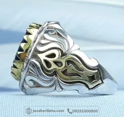 نقره مردانه تاج برنجی فاخر _کد:35302