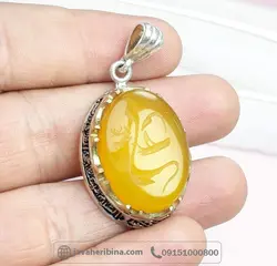 خطی تاج برنجی با حکاکی علی علیه السلام _کد:34951