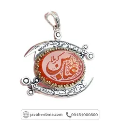 با حکاکی عباس علمدار با طراحی شمشیر ذوالفقار _کد:34852
