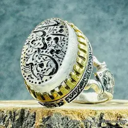 تاج برنجی با حکاکی یا ام البنین _کد:33964