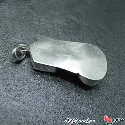 گردنبند احراز درشت مهره پوست ماری و لوح برنجی _کد:31460