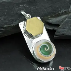 احراز درشت مهره مار و لوح برنجی حرز دار _کد:30703