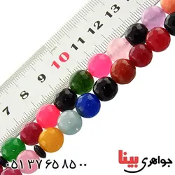 و جید ام البنین (رنگارنگ)33 دانه ای عالی تراش _کد:13111