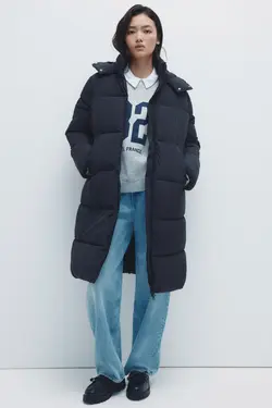 کاپشن زنانه H&M مشکی با ضمانت اورجینال بودن