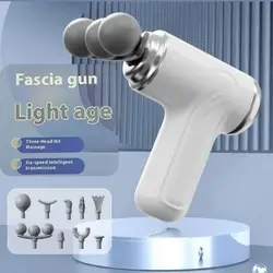 ماساژور تفنگی شارژی مدل Fascia gun LM 130 گیربکس هوشمند شش سرعته