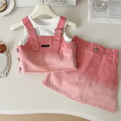 سه تیکه جین فشن pink  ✨ کد 255