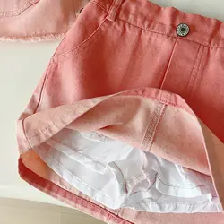سه تیکه جین فشن pink  ✨ کد 255