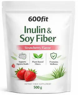 فیبر خوراکی رژیمی ترکیبی اینولین و سویا با طعم توت فرنگی 500گرمی