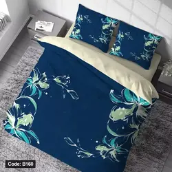 خرید قسطی ست کامل ژورنالی روتختی 6 تیکه شامل لحاف ملافه کشدار 2 عدد روبالشی کد B160 (پس کرایه)