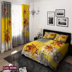 خرید قسطی ست کامل ژورنالی روتختی 6 تیکه شامل لحاف ملافه کشدار 2 عدد روبالشی کد BD508 (پس کرایه)