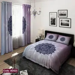 خرید قسطی ست کامل ژورنالی روتختی 6 تیکه شامل لحاف ملافه کشدار 2 عدد روبالشی کد BD523 (پس کرایه)