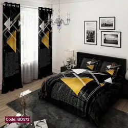 خرید قسطی ست کامل ژورنالی روتختی 6 تیکه شامل لحاف ملافه کشدار 2 عدد روبالشی کد BD572 (پس کرایه)