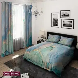خرید قسطی ست کامل ژورنالی روتختی 6 تیکه شامل لحاف ملافه کشدار 4 عدد روبالشی کد BD1040 (پس کرایه)