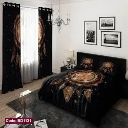 خرید قسطی ست کامل ژورنالی روتختی 6 تیکه شامل لحاف ملافه کشدار 4 عدد روبالشی کد BD1131 (پس کرایه)