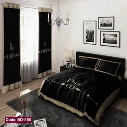 خرید قسطی ست کامل ژورنالی روتختی دیور 6 تیکه شامل لحاف ملافه کشدار 4 عدد روبالشی کد BD1155 (پس کرایه)