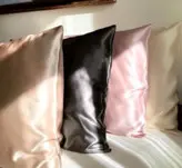 روبالشی ساتن ساده پرمه_رنگ صورتی