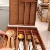 جا قاشقی و چنگال و ابزار چوبی