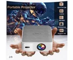 ویدئو پروژکتور قابل حمل Everycom Vortex 4k Android TV 11 600ANSI Lumens 1080p FulL - حافظ رایانه نوین