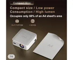 ویدئو پروژکتور قابل حمل Everycom Vortex 4k Android TV 11 600ANSI Lumens 1080p FulL - حافظ رایانه نوین