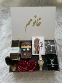 (ارسال رایگان) باکس هدیه چوبی لوکس| ساعت،ادکلن،اکسسوری زنانه شیک ویژه روز زن و ولنتاین