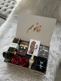 (ارسال رایگان) باکس هدیه چوبی لوکس| ساعت،ادکلن،اکسسوری زنانه شیک ویژه روز زن و ولنتاین