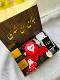 پک هدیه لاکچری زنانه طرح بابونه | ساعت نگینی + ادکلن+ کمربند و اکسسوری | کادو روز زن و ولنتاین ویژه با ارسال رایگان