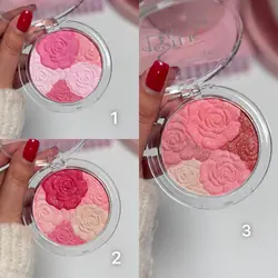 رژگونه هایلایتر گل رز