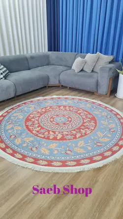 پادری گرد بوته های گل | فرش صائب | کد : D160 - صائب شاپ