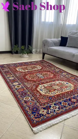 فرش گبه لاکی لچک | فرش صائب | کد : h157 (عکس محصول قدیمی است) - صائب شاپ