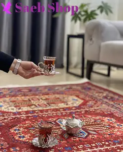 فرش گبه لاکی لچک | فرش صائب | کد : h157 (عکس محصول قدیمی است) - صائب شاپ