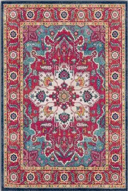 فرش طرح گلیم رنگ شاد | فرش صائب | کد : M217 - صائب شاپ