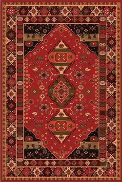 فرش لاکی سنتی | فرش گبه صائب | کد : O129 - صائب شاپ