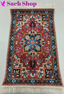 فرش لاکی گل اسلیمی | فرش گبه صائب | کد : h561 (عکس محصول قدیمی است) - صائب شاپ
