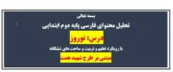 طراحی آموزشی شهید همت نوروز فارسی دوم - دانش برتر