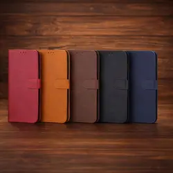 کیف کلاسوری چرمی مگنتی جا کارتی دار مناسب برای گوشی موبایل شیائومی redmi note9