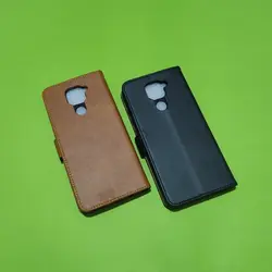 کیف کلاسوری چرمی مگنتی جا کارتی دار مناسب برای گوشی موبایل شیائومی redmi note9
