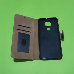 کیف کلاسوری چرمی مگنتی جا کارتی دار مناسب برای گوشی موبایل شیائومی redmi note9