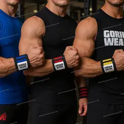 مچ بند بدنسازی و پاور لیفتینگ چسبی مدل GORILLA WEAR بسته دو عددی با بهترین قیمت + خرید آنلاین