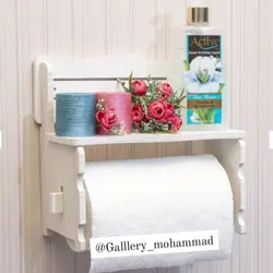 شلف جا دستمال رولی طرح نیمکت ضد آب نانو