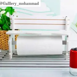 شلف جا دستمال رولی طرح نیمکت ضد آب نانو