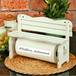 شلف جا دستمال رولی طرح نیمکت ضد آب نانو