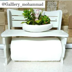شلف جا دستمال رولی طرح نیمکت ضد آب نانو