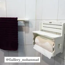 شلف جا دستمال رولی طرح نیمکت ضد آب نانو