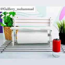 شلف جا دستمال رولی طرح نیمکت ضد آب نانو