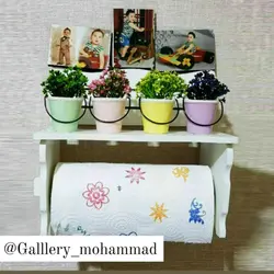 شلف جا دستمال رولی طرح نیمکت ضد آب نانو