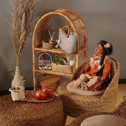 استند حصیری ۳ طبقه ماه بانو - خانه میشا