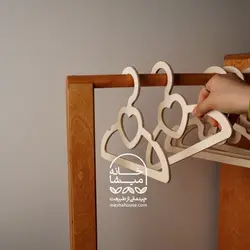 چوب‌لباسی چوبی آویزک - خانه میشا