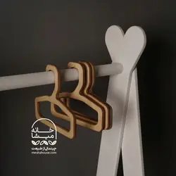 چوب‌لباسی چوبی آویزک - خانه میشا