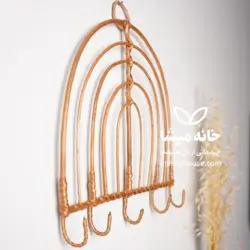 دیوارکوب و آویز لباس حصیری خانه عروسک ها - خانه میشا